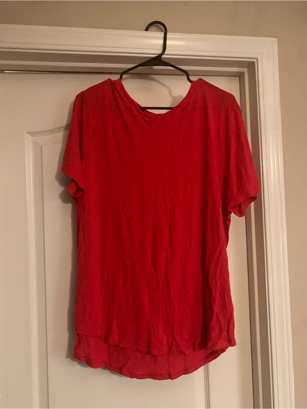Old Navy Red Short Sleeve Crewneck Tee